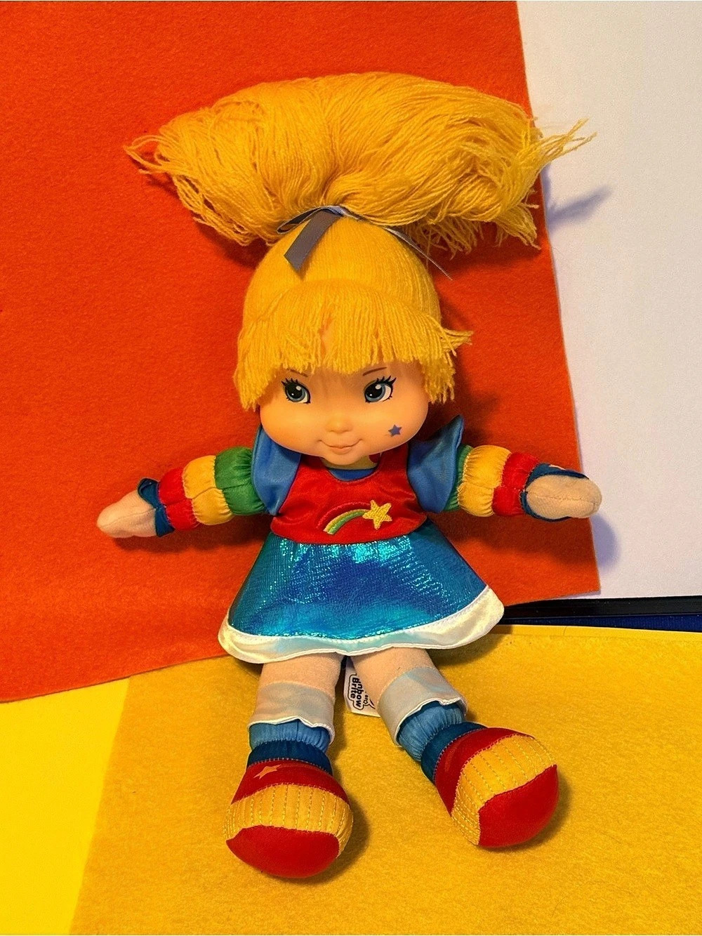 The Original Rubba Dubbies Rainbow Brite Doll Colorful